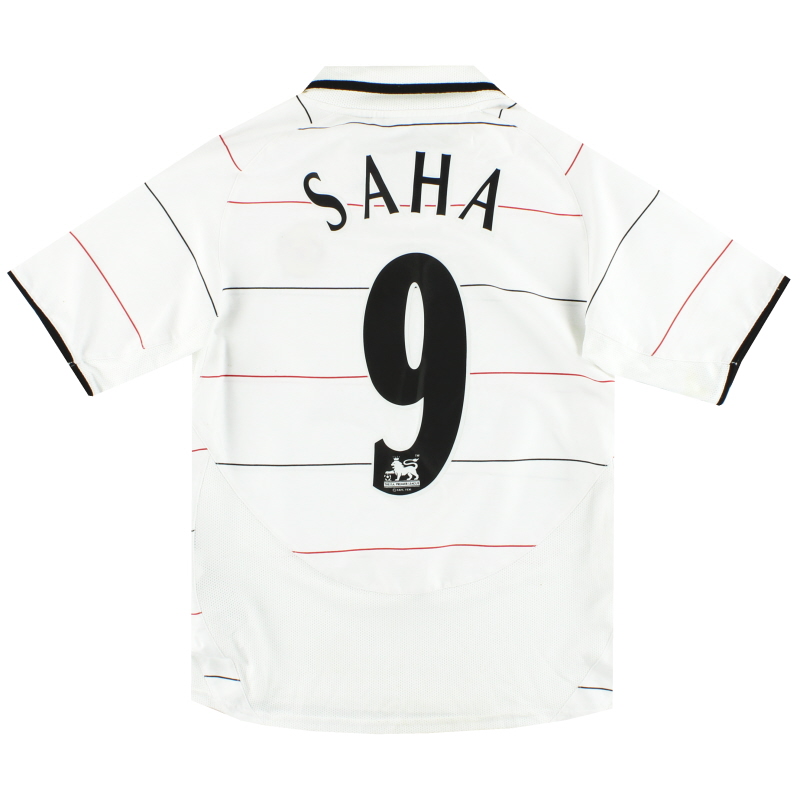 2003-05 Manchester United Nike Away Shirt Saha #9 M.Boys - 491682