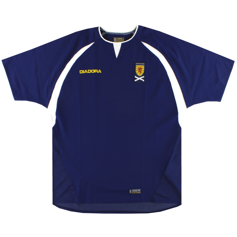2003-05 Scotland Diadora Home Shirt L