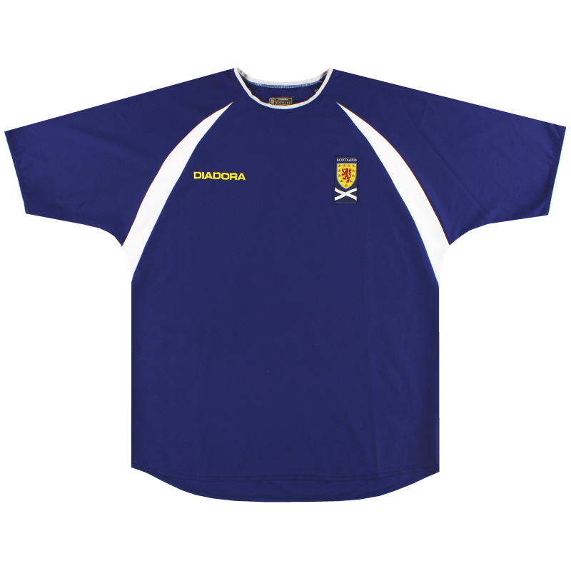 2003-05 Scotland Diadora Home Shirt L