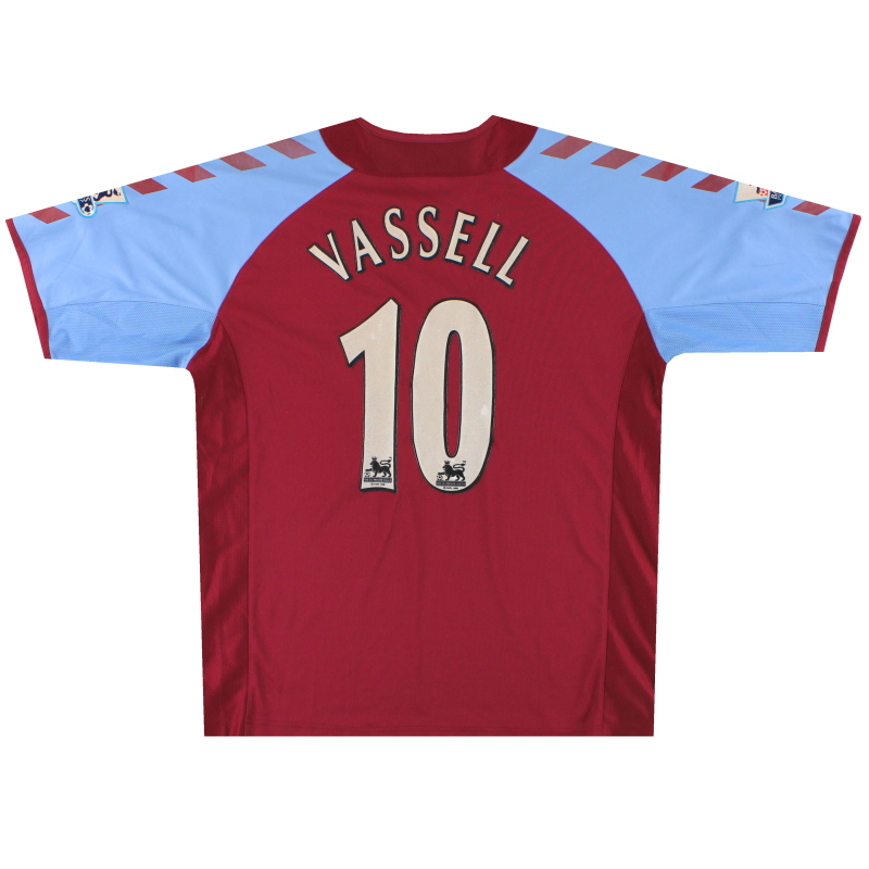 2004-05 Aston Villa Hummel Heimtrikot Vassell #10 L