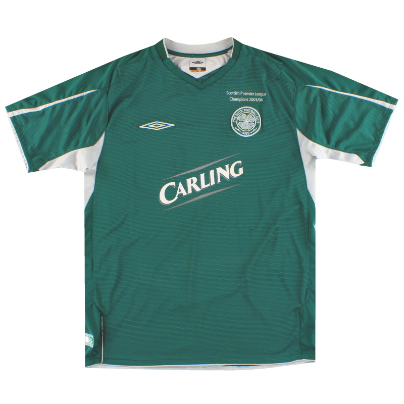 Maglia 2004-05 Celtic Umbro 'Champions' Away M