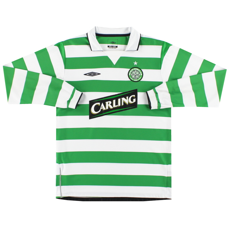 2004-05 Celtic Umbro Home Shirt L/S L.Boys