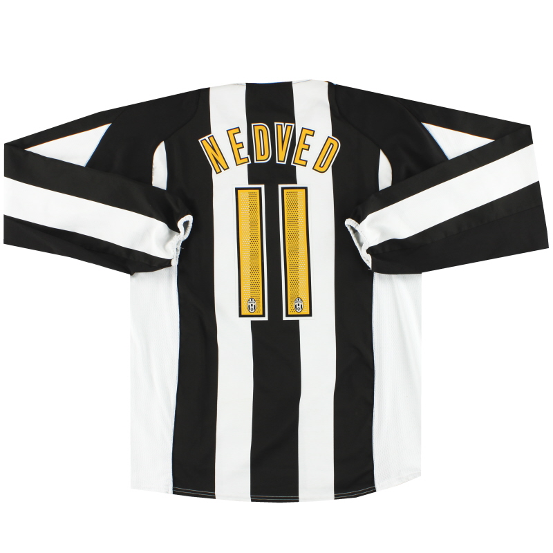 2004-05 Juventus Nike Maglia Home Nedved #11 L/S XL - 118752