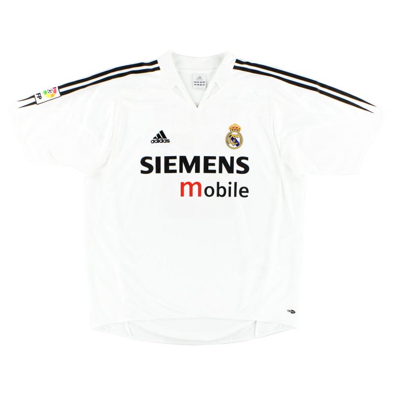 2004-05 Real Madrid adidas Home Shirt *Mint* M - 367842