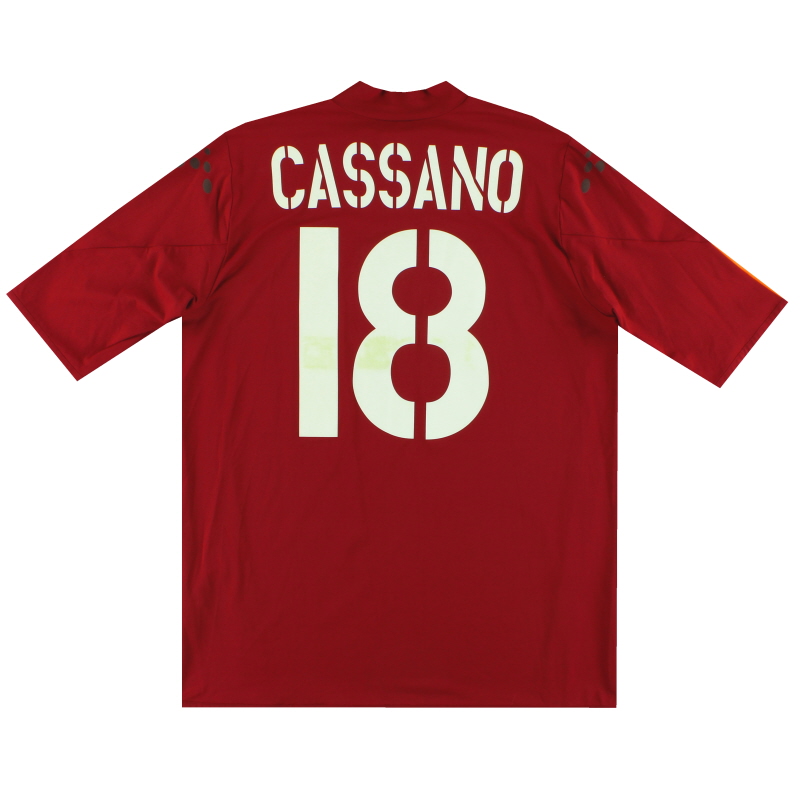 2004-05 Roma Diadora 'Limited Edition' Home Shirt Cassano #18 XXL - 010569
