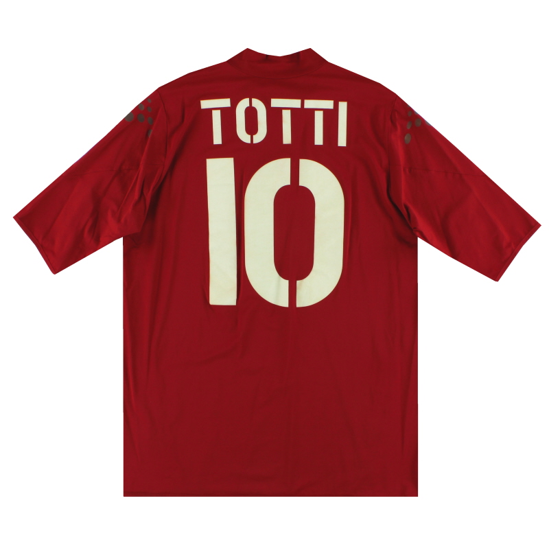 2004-05 Roma Diadora 'Limited Edition' Home Shirt Totti #10 XL - 010569