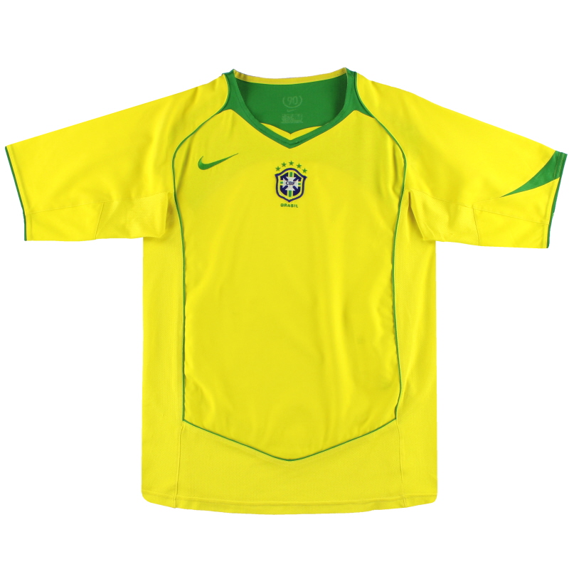 Camiseta de local Nike de Brasil 2004-06 L - 116603