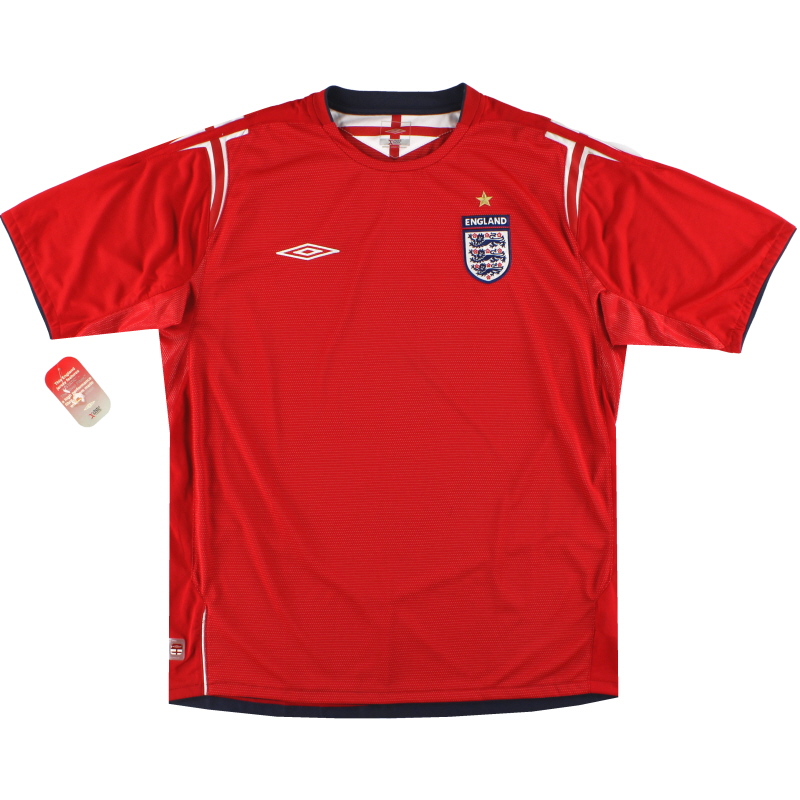 2004-06 Inghilterra Umbro Maglia Away *con cartellini* - 01829644