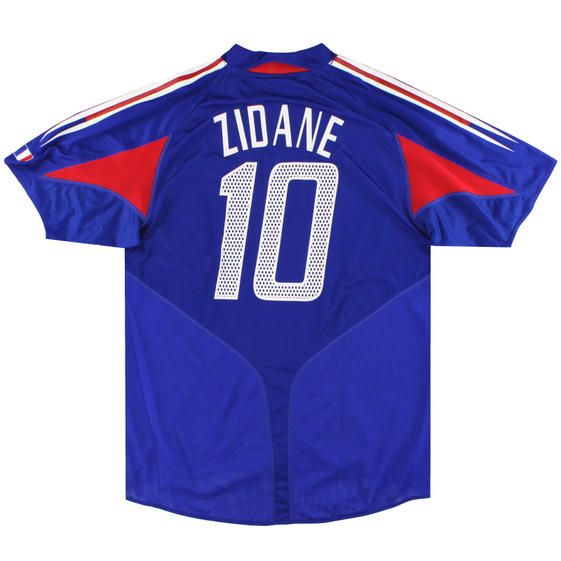 2004-06 Francia adidas Home Maglia Zidane #10 *w/tag* L - 600222