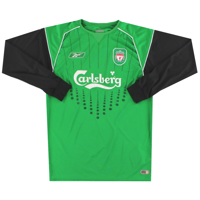 2004-06 Liverpool Reebok Goalkeeper Shirt S - ACMF4010-Z11