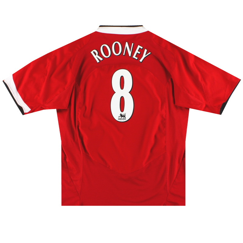 2004-06 Manchester United Nike Home Maglia Rooney *Menta* #8 XXL - 118834