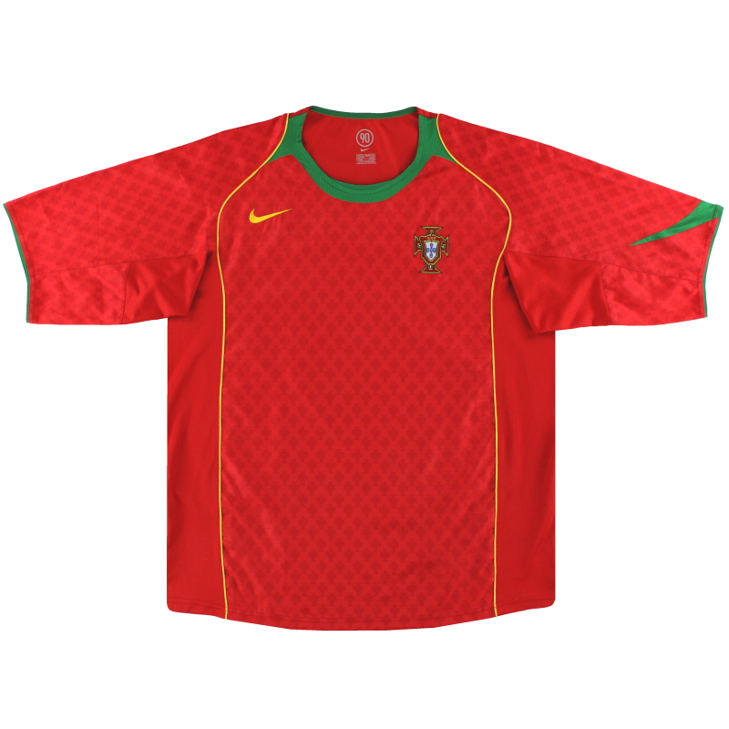 2004-06 Portugal Nike Home Shirt *Mint* S