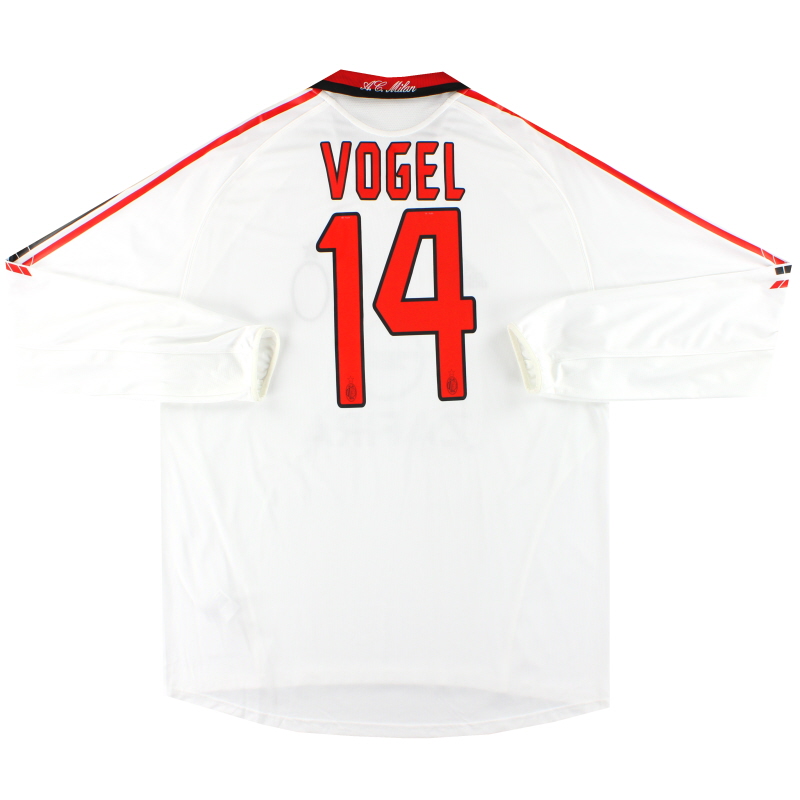 2005-06 AC Milan adidas Player Issue ’Formotion’ Away Shirt Vogel #14 L/S *As New* XL
