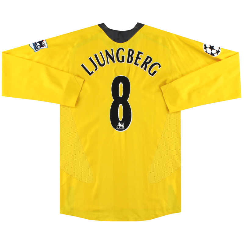 2006-07 Arsenal Nike Player Issue Maglia da trasferta Ljungberg #8 L/SM