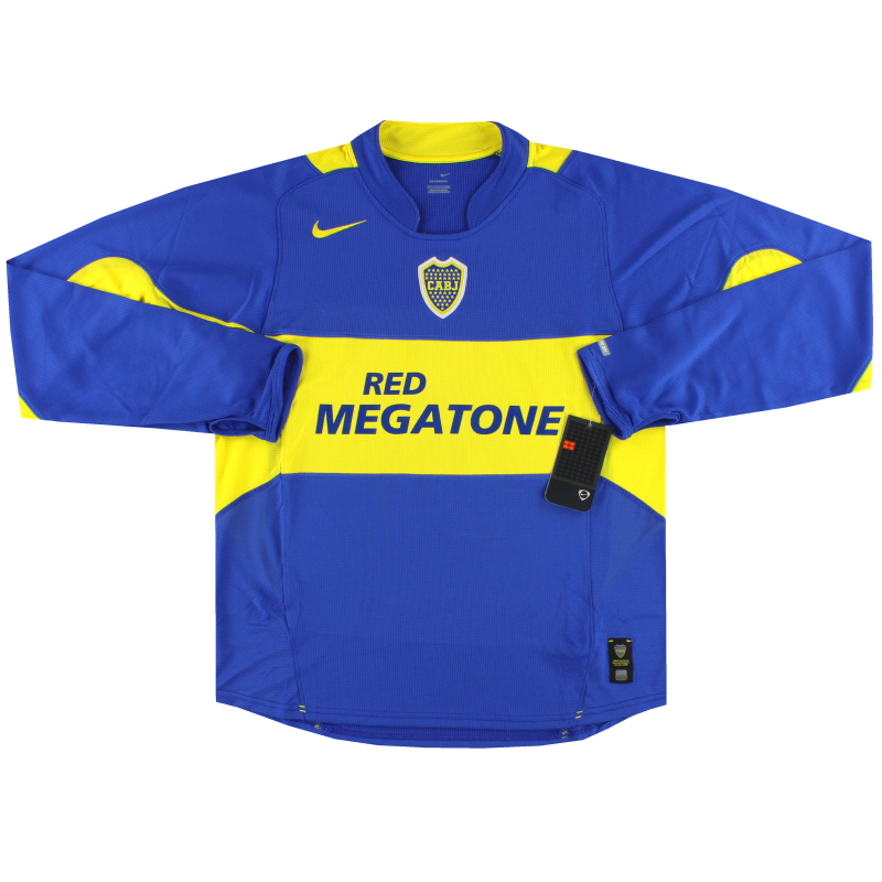 2005-06 Boca Juniors Nike PI Home Maglia Guilermo #7 L/S *con etichette* L - 701333-493