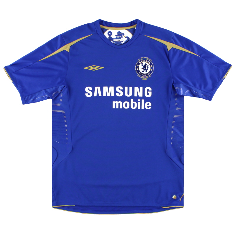 2005-06 Chelsea Centenary - домашняя рубашка размера XL для мальчиков