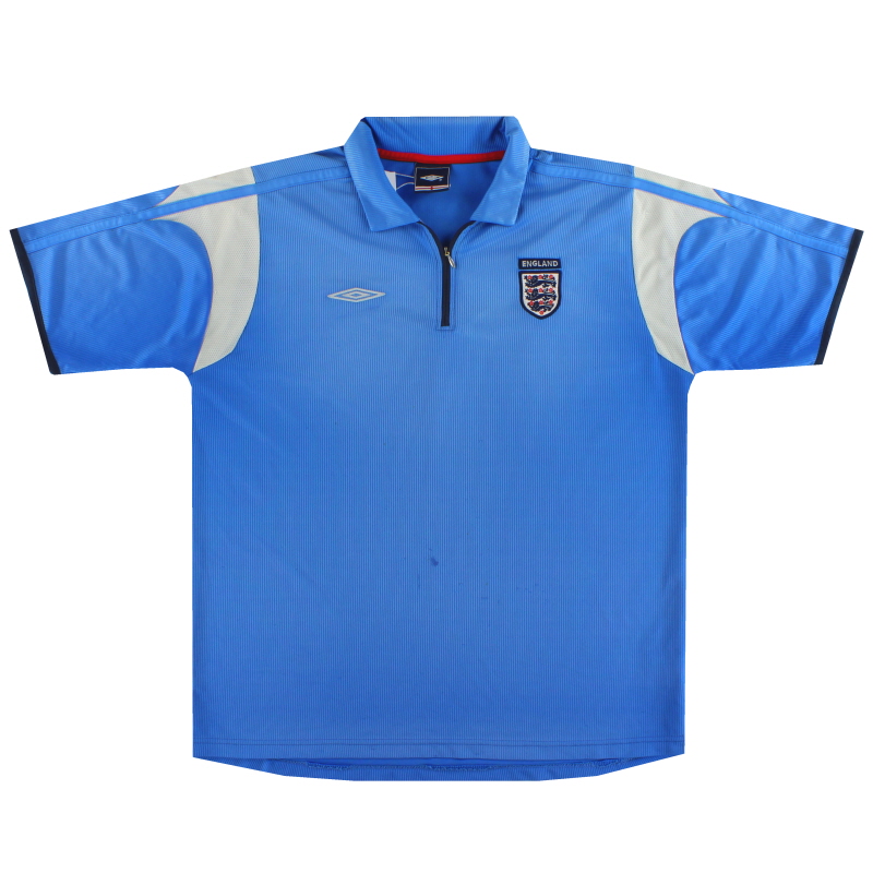 2005-06 England Umbro 1/4 Training Shirt L