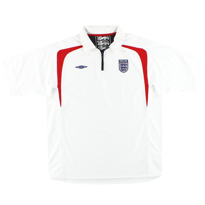 2005-06 England Umbro 1/4 Zip Training Shirt XXL