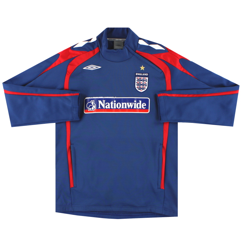 2005–06 England Umbro 1/4 Zip Trainingsoberteil M