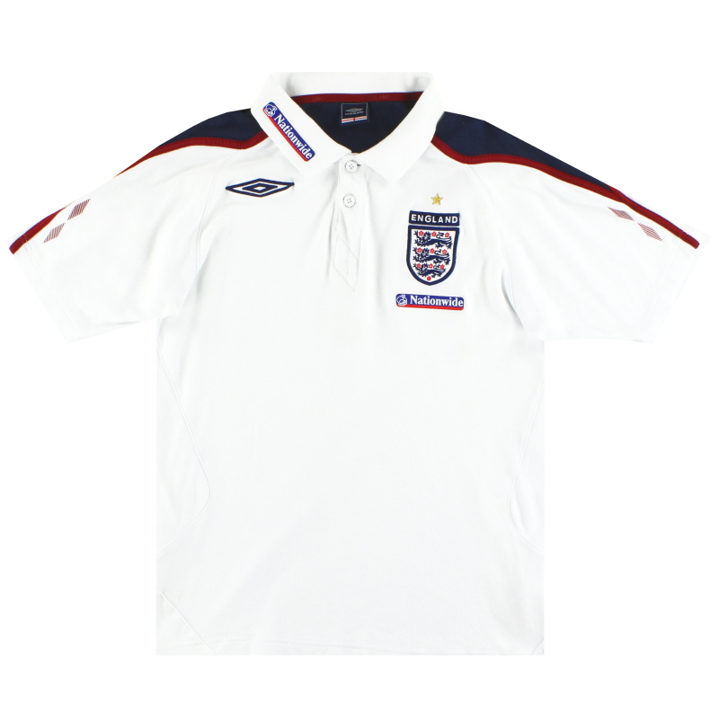 2005-06 England Umbro Polo Shirt S