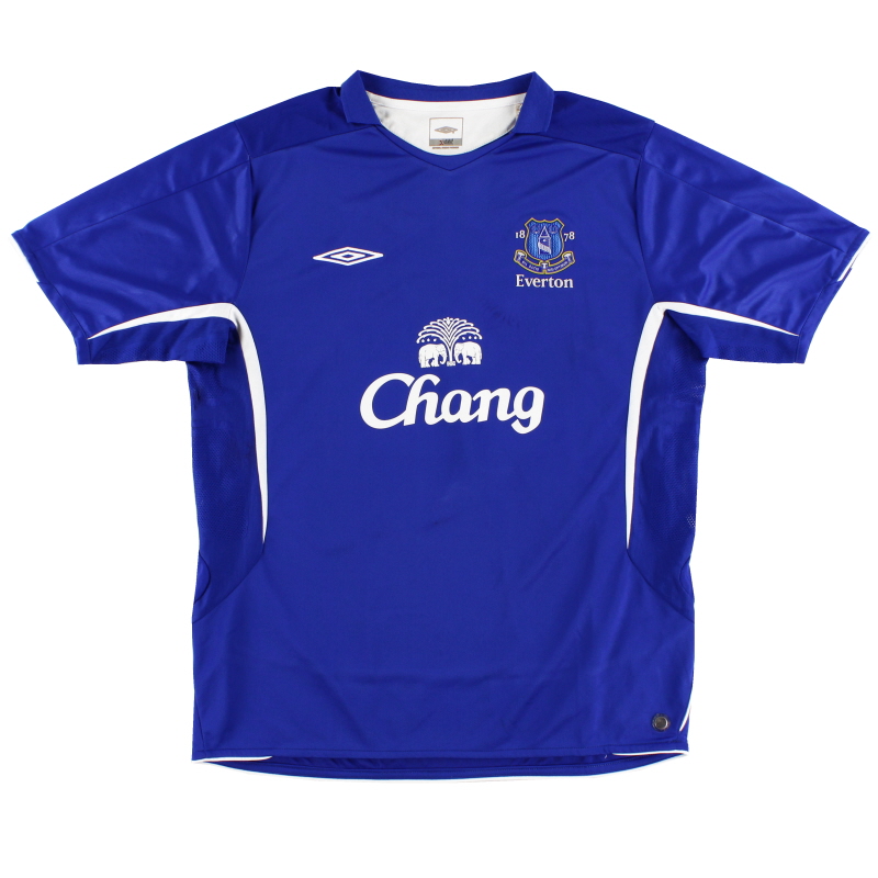 2005-06 Everton Umbro Home Shirt L