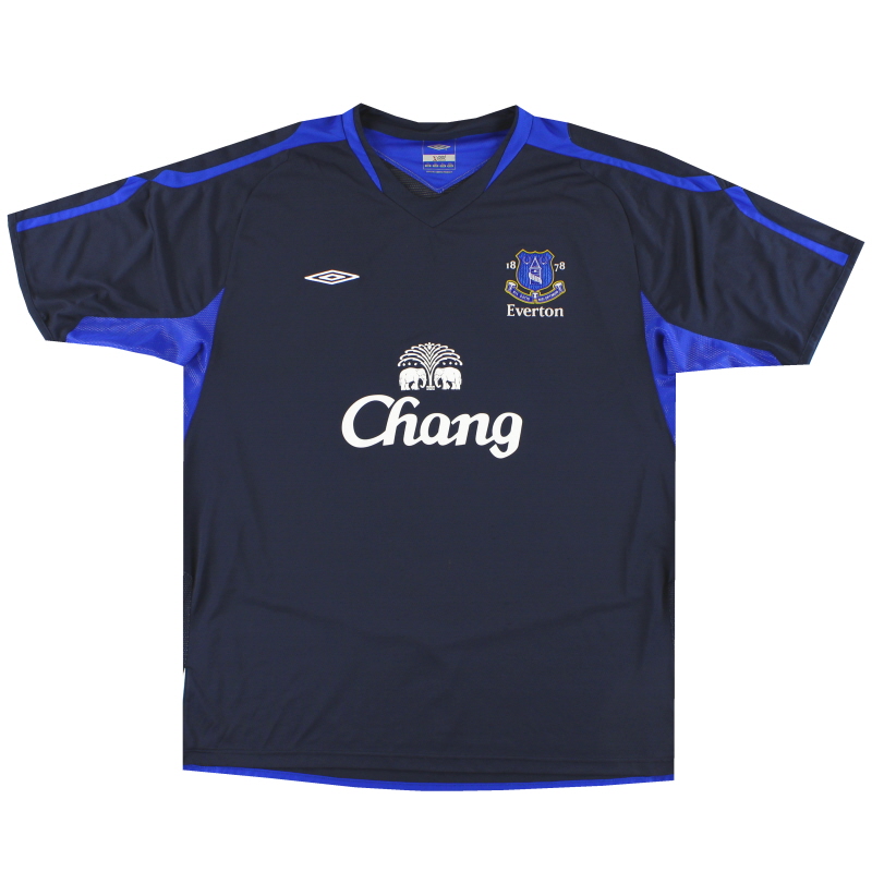 2005-06 Everton Umbro Trainingsshirt XL