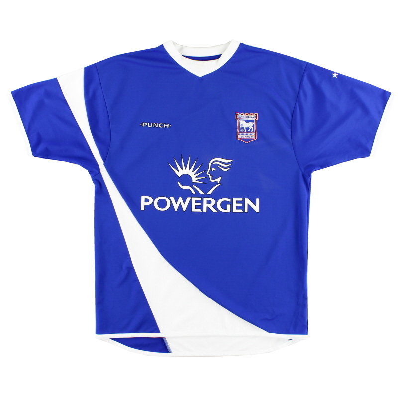 2005-06 Ipswich Punch Home Shirt XXL