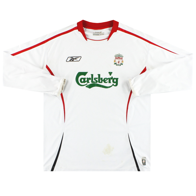 2005-06 Liverpool Reebok Away Shirt L/S L - ACMF5102-100