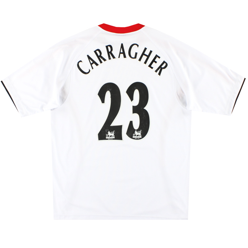 Camiseta de visitante Reebok del Liverpool 2005-06 Carragher # 23 L - ACMF5102-100