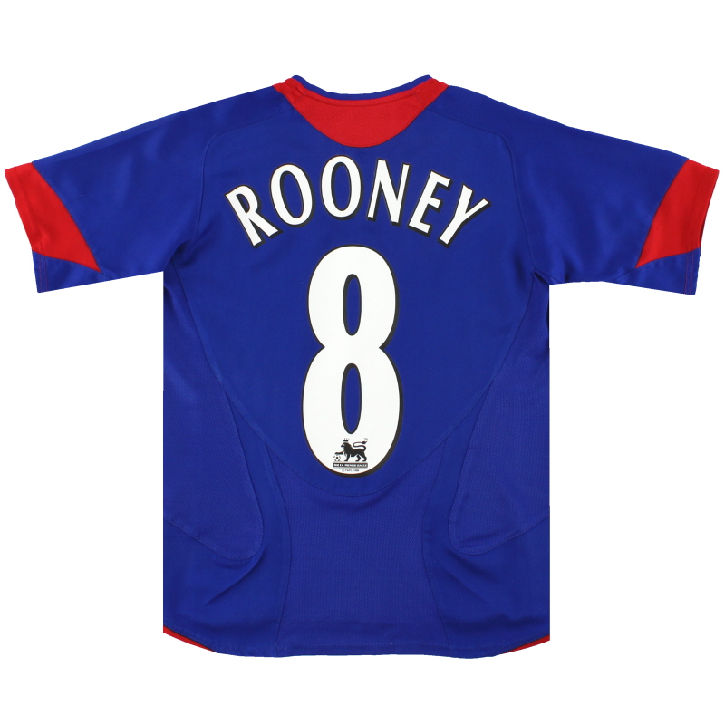 2005-06 Manchester United Away Shirt Rooney #8 S.Boys