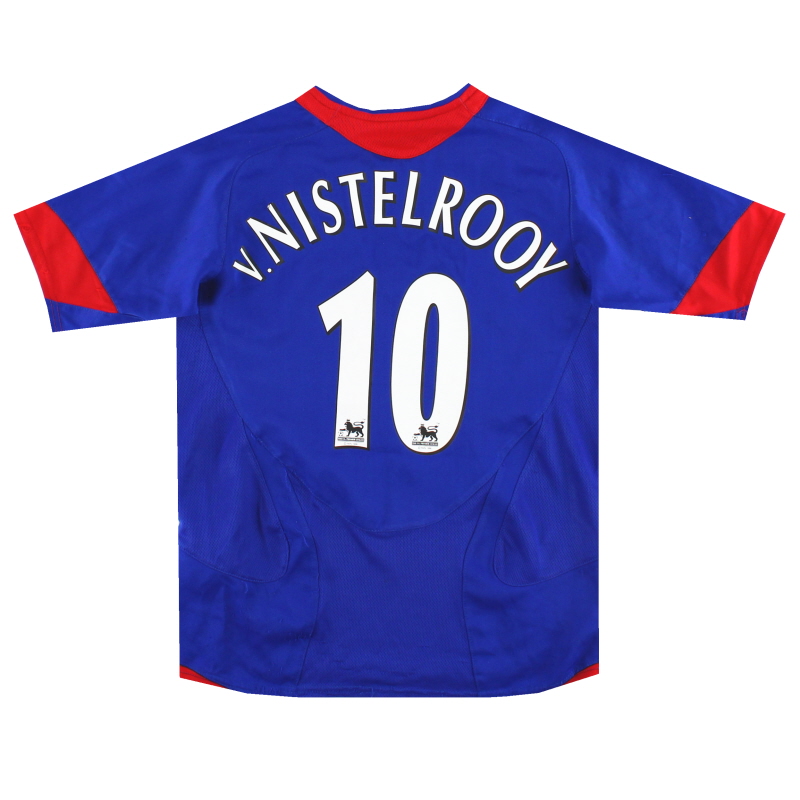2005-06 Manchester United Nike Away Maglia v.Nistelrooy #10 S.Boys - 195597