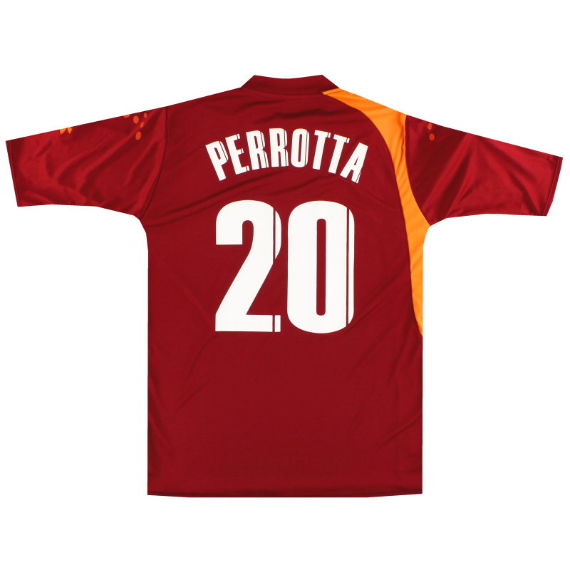 2005-06 Roma Diadora Player Issue Home Shirt Perrotta #20 *As New* L