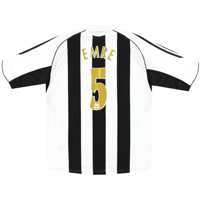 2005-07 Newcastle adidas Maillot Domicile Emre #5 *Menthe* L - 110161