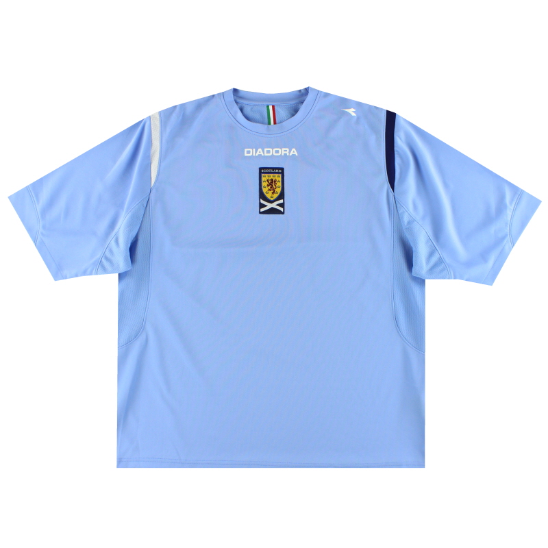 2005-07 Scotland Diadora Training Shirt L