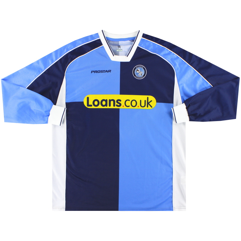 2005-07 Wycombe Wanderers Maillot Domicile L/S XL