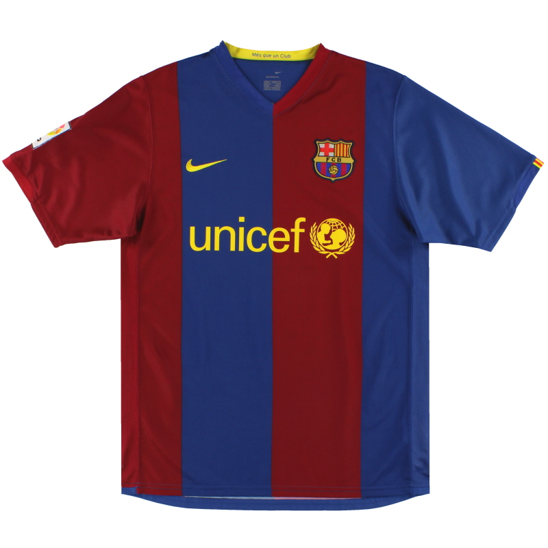 2006-07 Barcelona Nike Heimtrikot XXL - 146980-426
