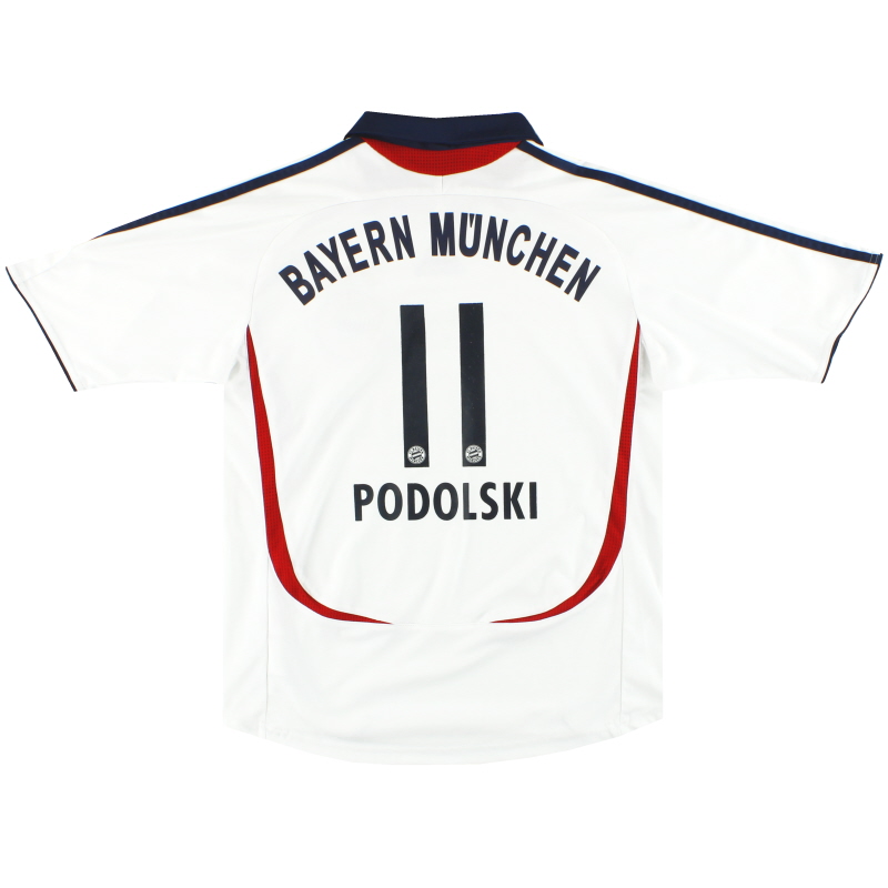 2006-07 Bayern Munich adidas Away Shirt Podolski #11 XL.Boys - 054944