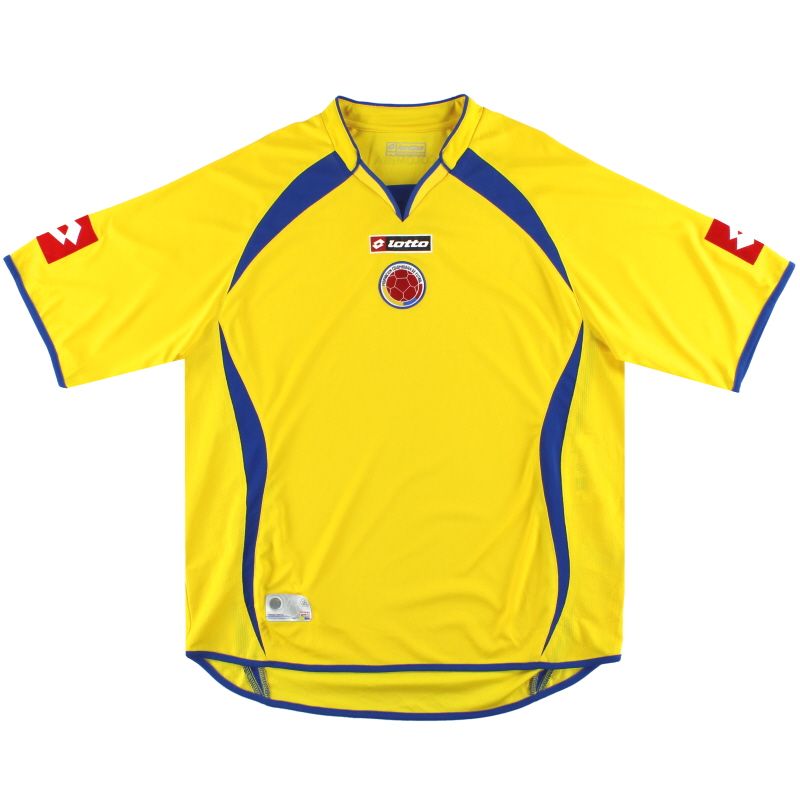 lotto, Shirts, Vintage Colombia Soccer National Team Lotto Soccer Jersey  Football Size M Euc