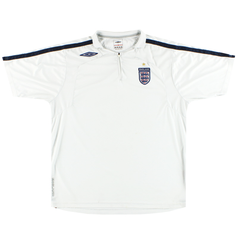 2006-07 England Umbro 1/4 Zip Training Shirt XL