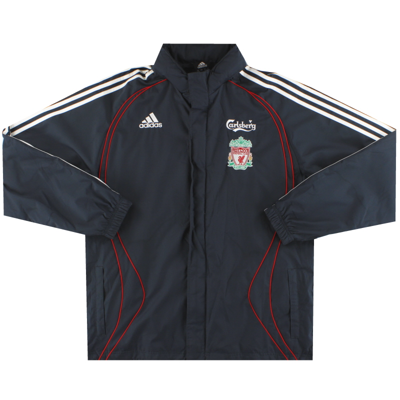 2006-07 Liverpool adidas Giacca antipioggia con cappuccio *Menta* M - 53397