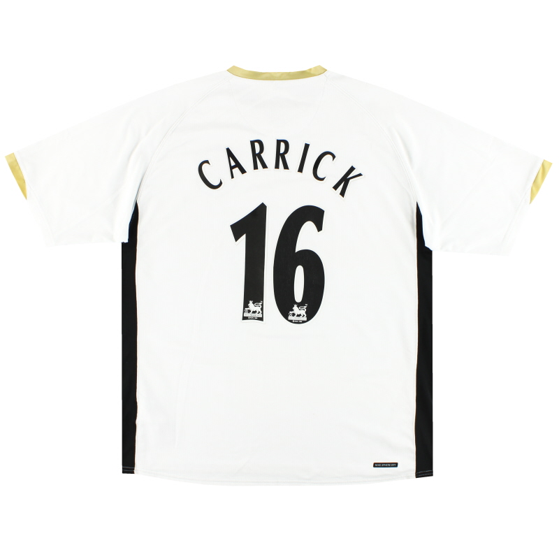 2006-08 Manchester United Nike Away Shirt Carrick #16 XL
