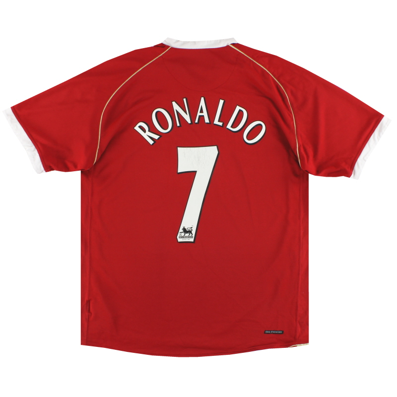 2006-07 Manchester United Nike Home Shirt Ronaldo #7 L