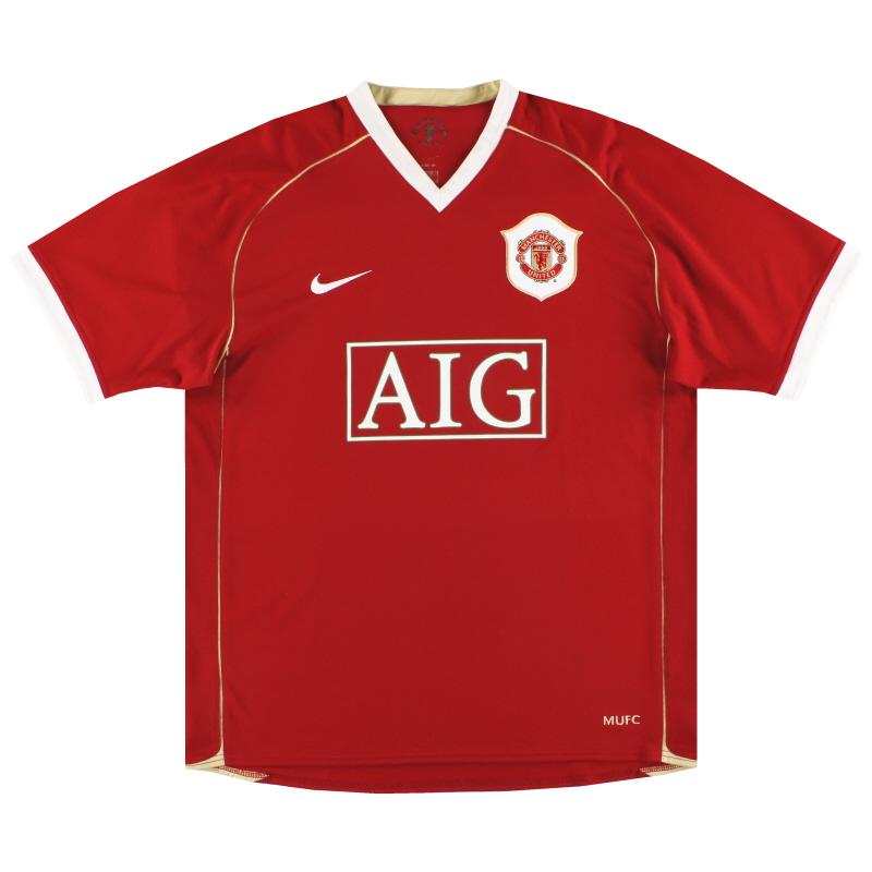 2006-07 Manchester United Nike Home Shirt L - 146814