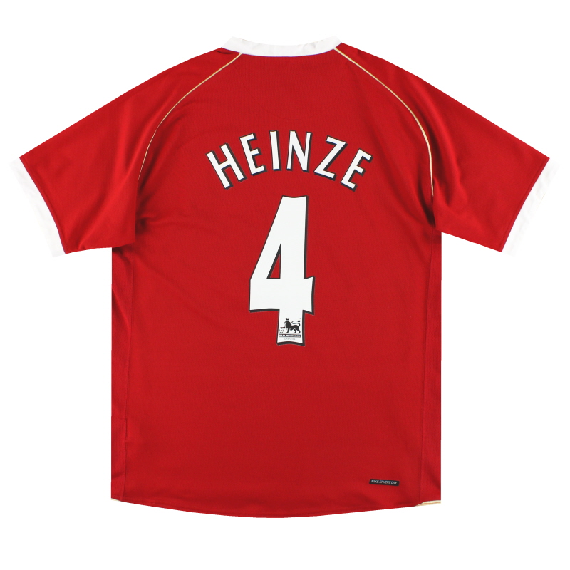 2006-07 Манчестер Юнайтед Nike Домашняя рубашка Heinze #4 M - 146814