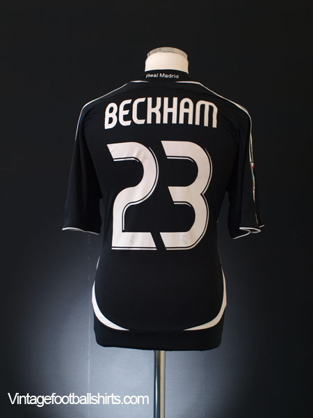 Beckham #23 2006-2007 Real Madrid Awaykit Nameset Printing 