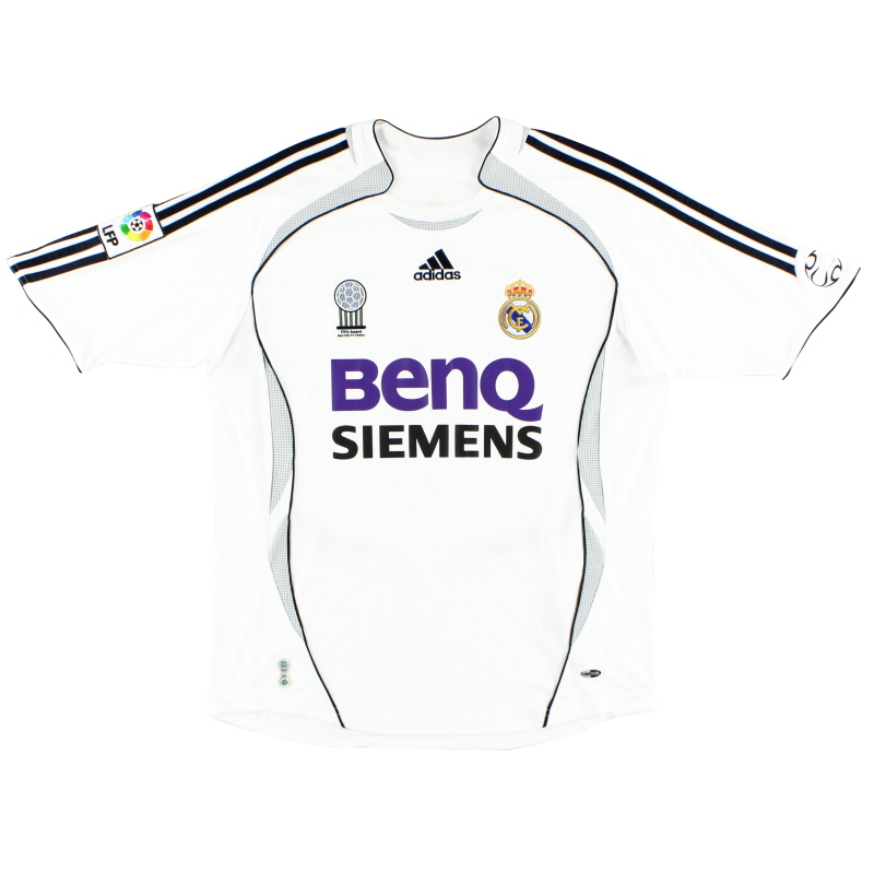 2006-07 Real Madrid adidas Home Shirt S - 060870