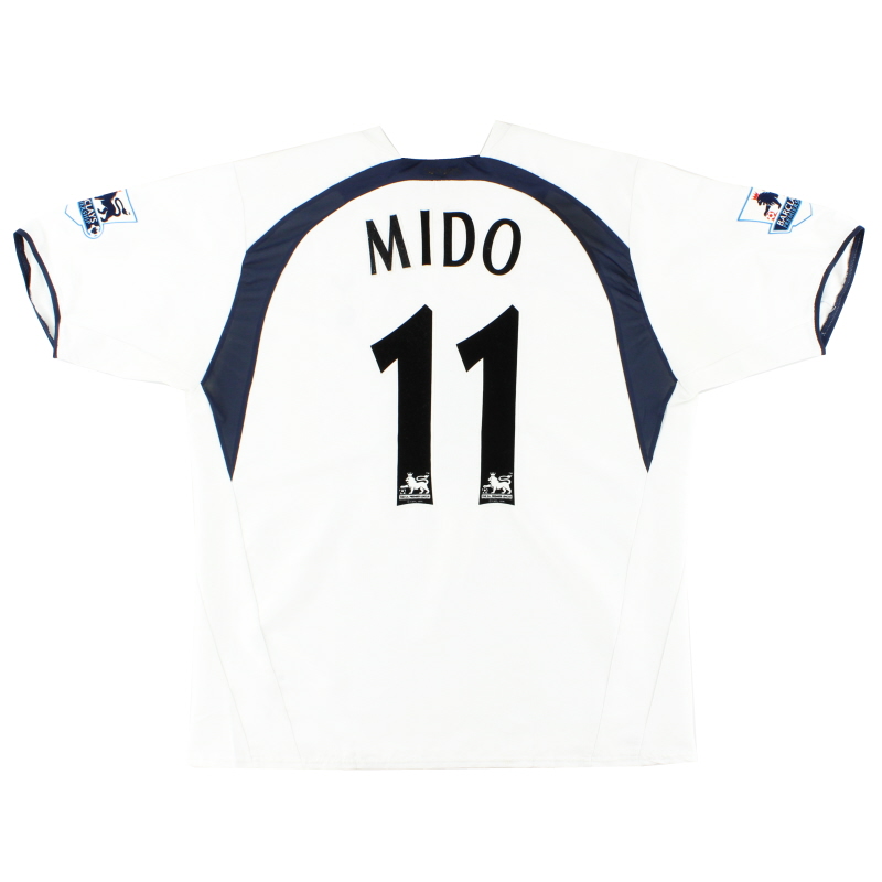 2006-07 Tottenham Match Issue Home Shirt Mido #11 XL