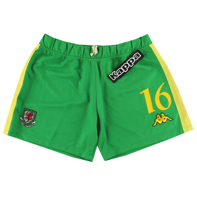 2006-07 Wales Kappa Player Issue Away Shorts #16 *w/tags* XL - 301L2X0