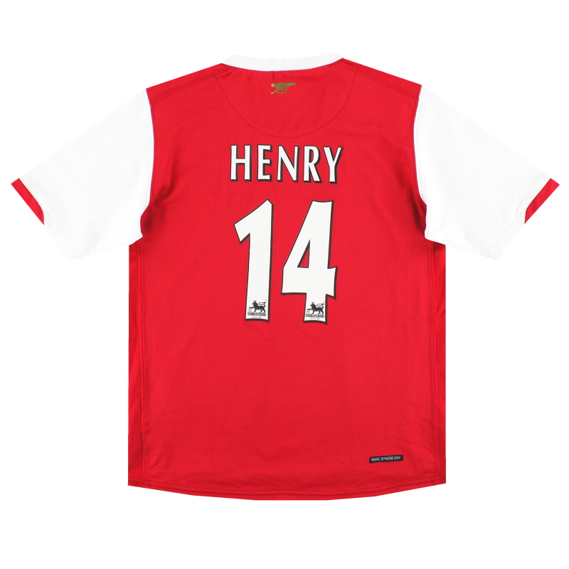 2006-08 Arsenal Nike Maillot Domicile Henry #14 M.Boys - 146780