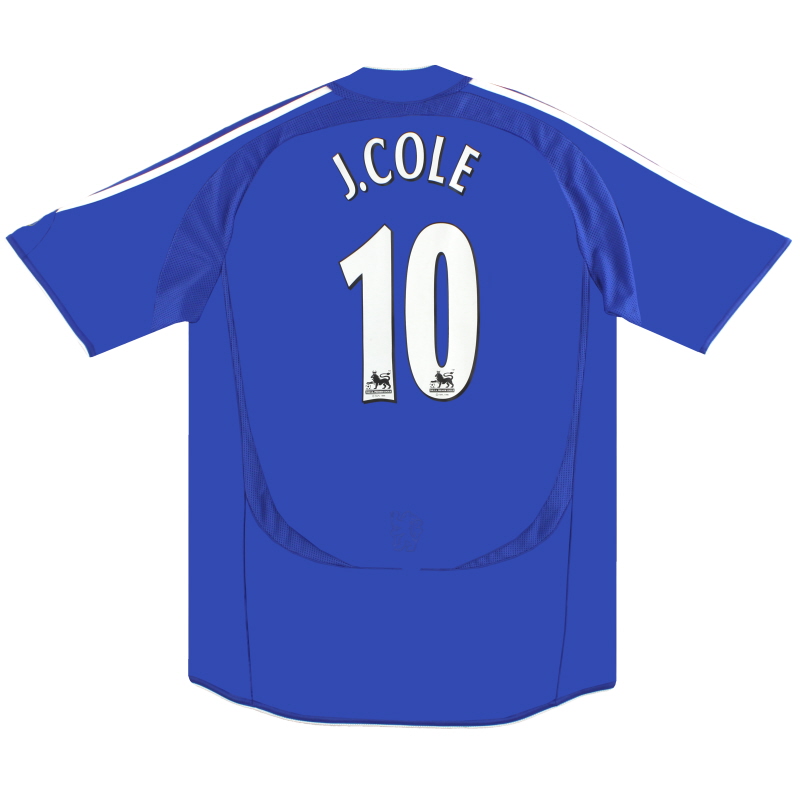 2006-08 Chelsea adidas Home Shirt J.Cole #10 XL - 061230